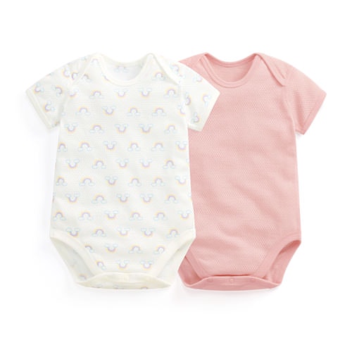 純棉網眼包臀衣(2入)-Baby